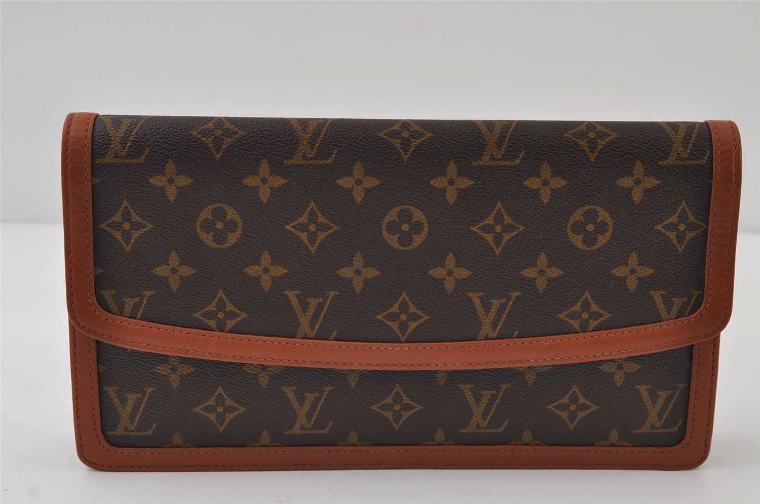Authentic Louis Vuitton Monogram Pochette Dame GM M51810 Clutch Hand Bag 9988I