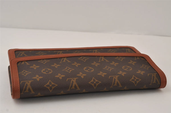 Authentic Louis Vuitton Monogram Pochette Dame GM M51810 Clutch Hand Bag 9988I