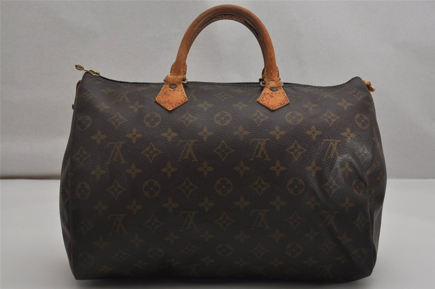 Authentic Louis Vuitton Monogram Speedy 35 Hand Boston Bag M41524 LV 9989J