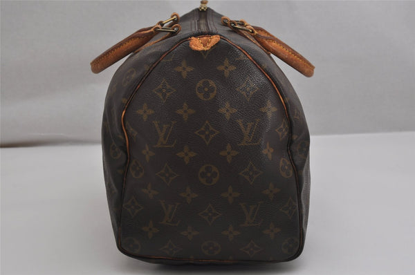 Authentic Louis Vuitton Monogram Speedy 35 Hand Boston Bag M41524 LV 9989J