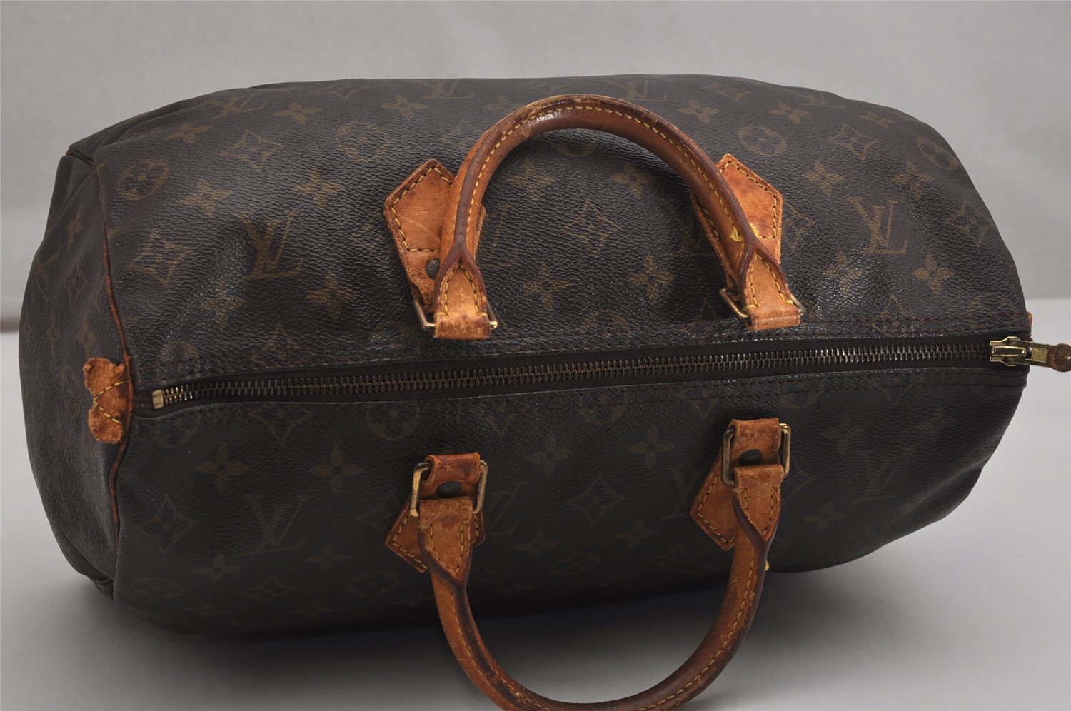 Authentic Louis Vuitton Monogram Speedy 35 Hand Boston Bag M41524 LV 9989J