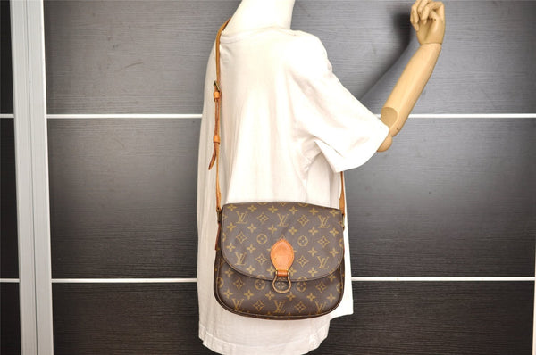Authentic Louis Vuitton Monogram Saint Cloud GM M51242 Shoulder Cross Bag 9990I