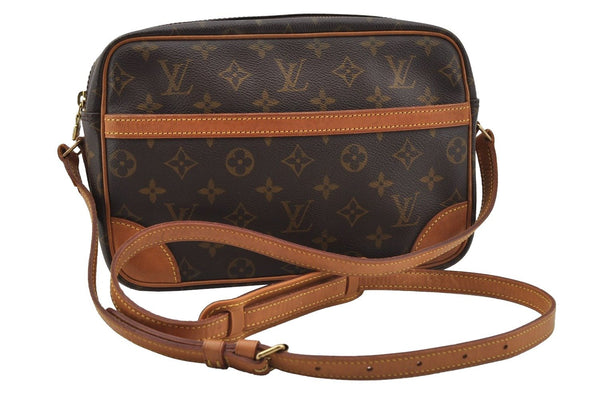 Authentic Louis Vuitton Monogram Trocadero 27 Shoulder Cross Bag M51274 LV 9991I