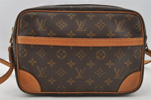 Authentic Louis Vuitton Monogram Trocadero 27 Shoulder Cross Bag M51274 LV 9991I