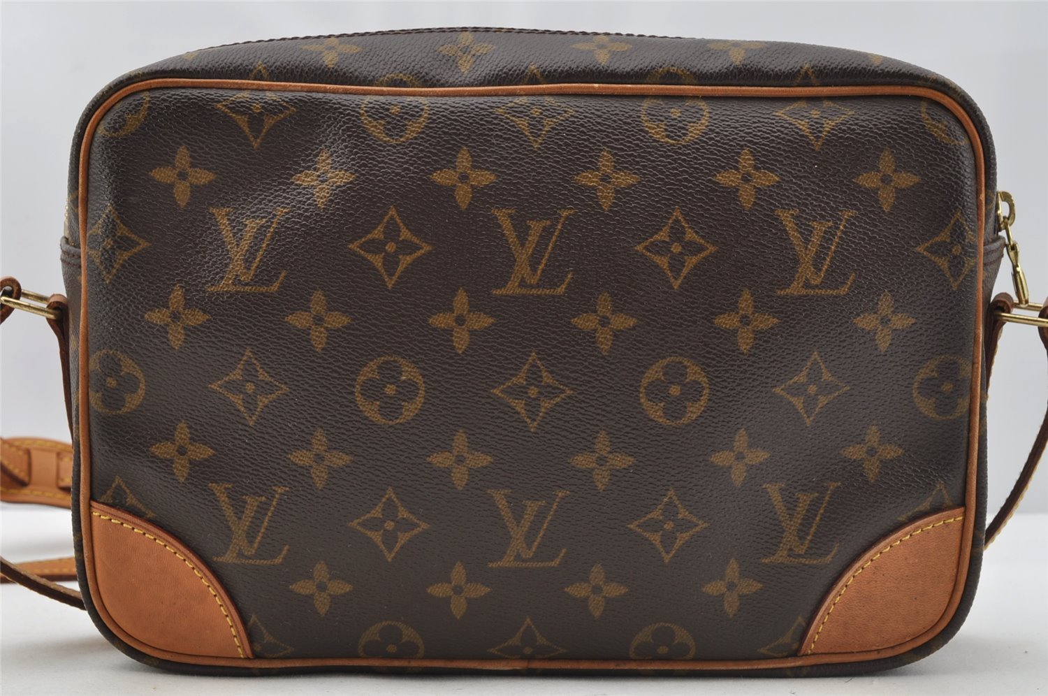 Authentic Louis Vuitton Monogram Trocadero 27 Shoulder Cross Bag M51274 LV 9991I