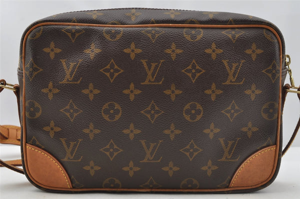 Authentic Louis Vuitton Monogram Trocadero 27 Shoulder Cross Bag M51274 LV 9991I