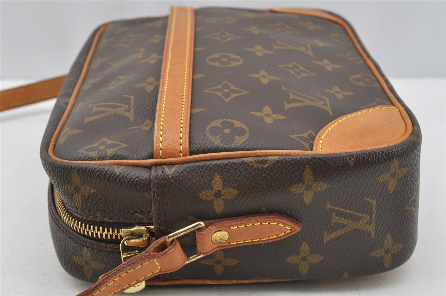 Authentic Louis Vuitton Monogram Trocadero 27 Shoulder Cross Bag M51274 LV 9991I