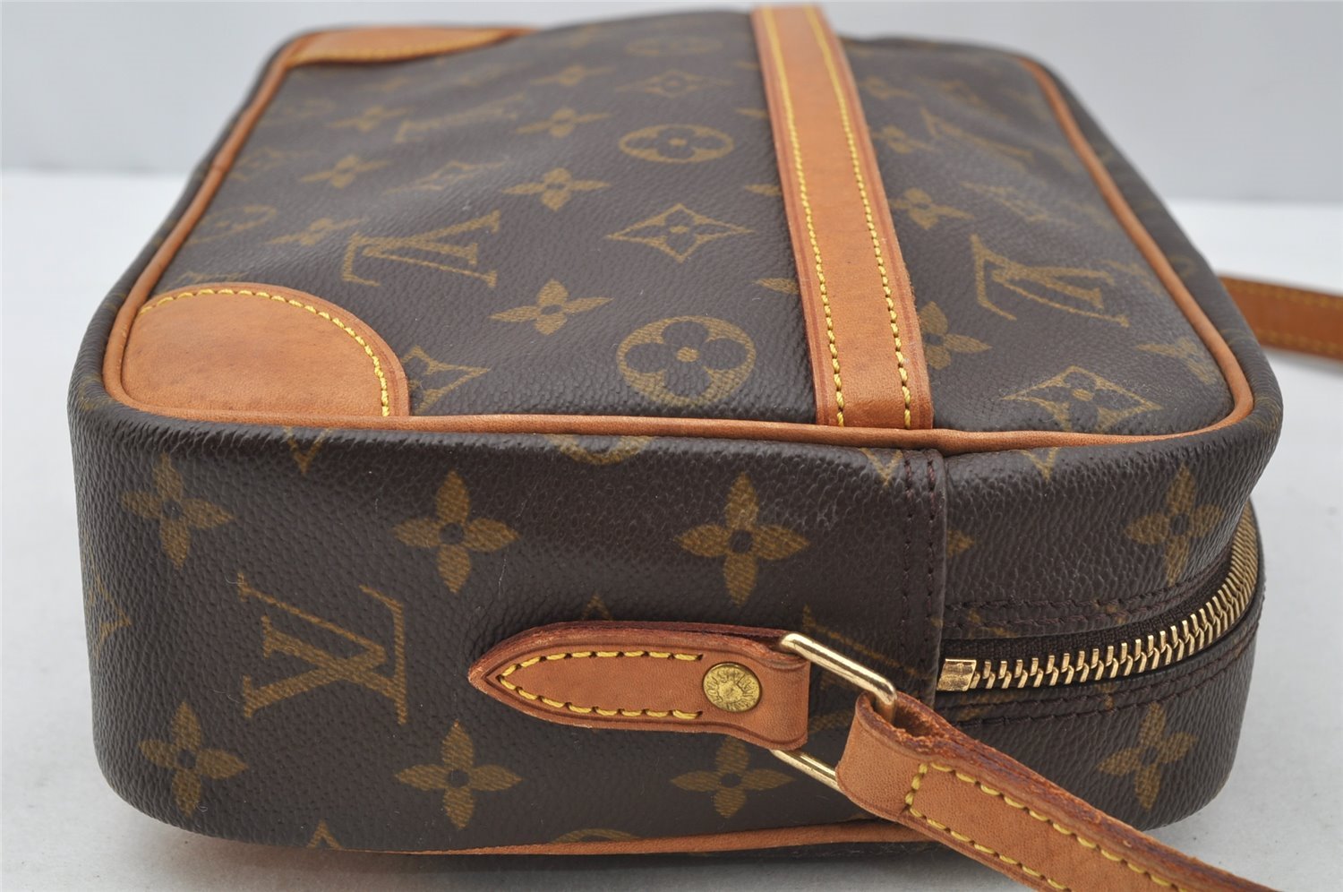 Authentic Louis Vuitton Monogram Trocadero 27 Shoulder Cross Bag M51274 LV 9991I