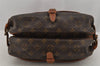 Authentic Louis Vuitton Monogram Saumur 30 Shoulder Cross Bag M42256 LV 9991J