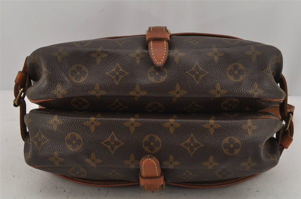 Authentic Louis Vuitton Monogram Saumur 30 Shoulder Cross Bag M42256 LV 9991J