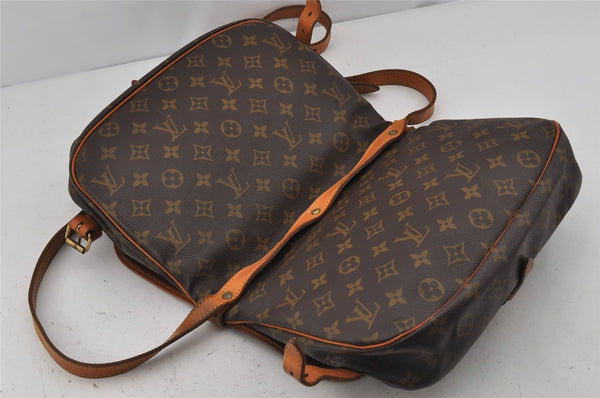 Authentic Louis Vuitton Monogram Saumur 30 Shoulder Cross Bag M42256 LV 9991J