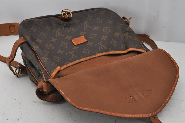 Authentic Louis Vuitton Monogram Saumur 30 Shoulder Cross Bag M42256 LV 9991J