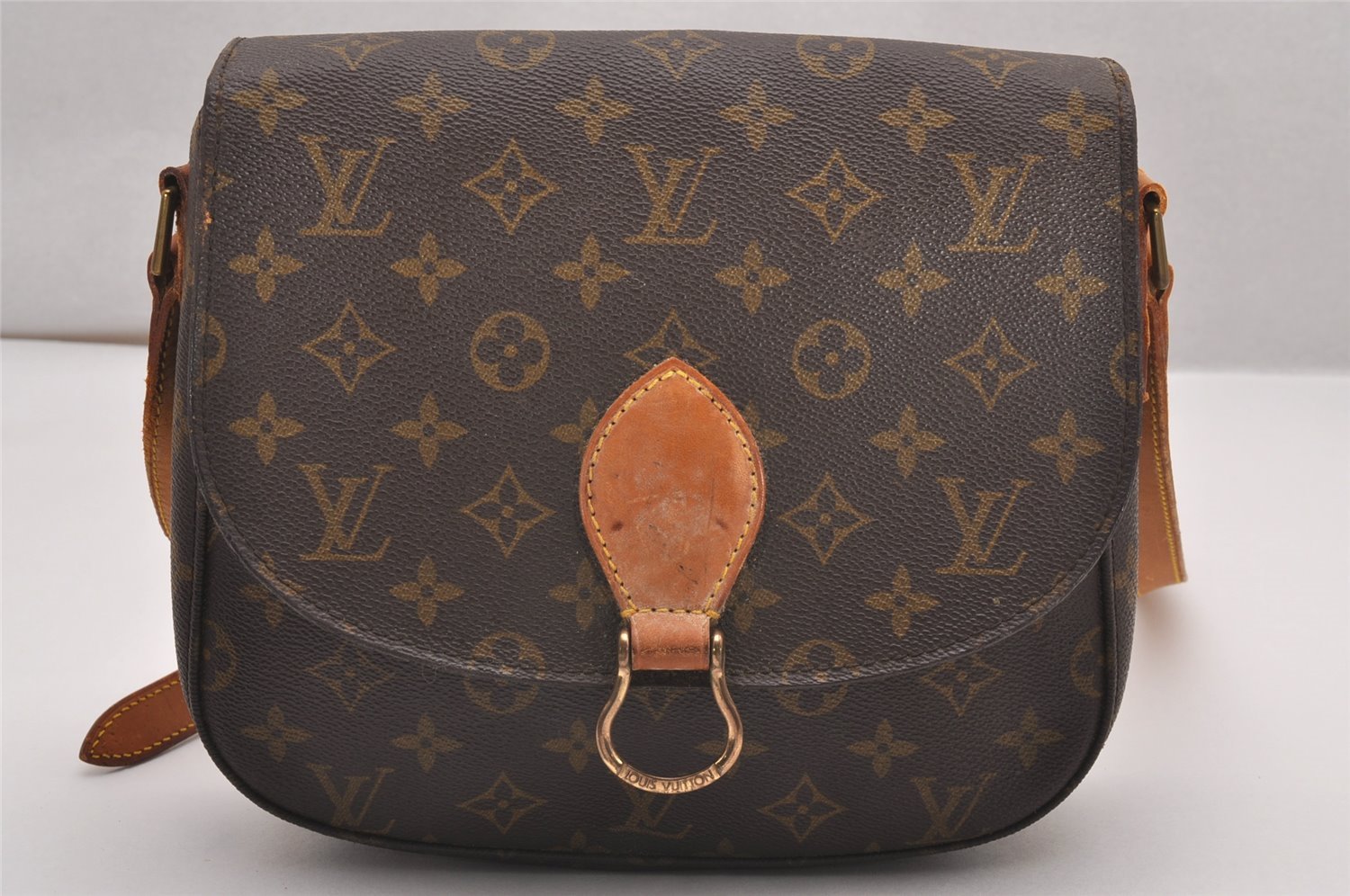 Authentic Louis Vuitton Monogram Saint Cloud GM M51242 Shoulder Cross Bag 9992I