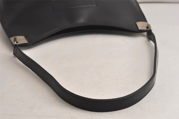 Authentic GUCCI Vintage Shoulder Hand Bag Purse Enamel Black Junk 9992J