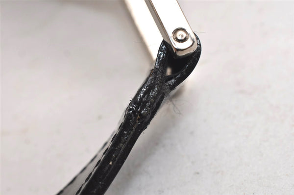 Authentic GUCCI Vintage Shoulder Hand Bag Purse Enamel Black Junk 9992J