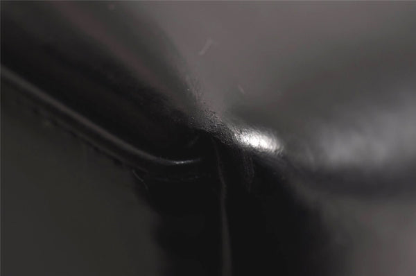 Authentic GUCCI Vintage Shoulder Hand Bag Purse Enamel Black Junk 9992J