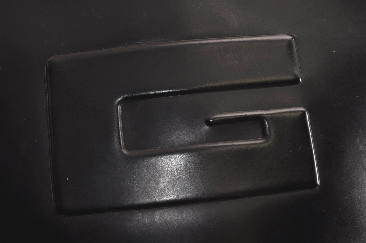 Authentic GUCCI Vintage Shoulder Hand Bag Purse Enamel Black Junk 9992J