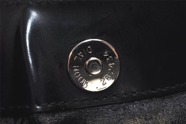 Authentic GUCCI Vintage Shoulder Hand Bag Purse Enamel Black Junk 9992J