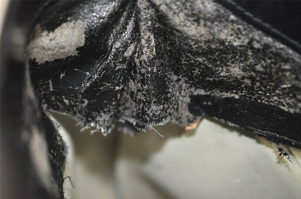 Authentic GUCCI Vintage Shoulder Hand Bag Purse Enamel Black Junk 9992J