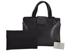 Authentic PRADA Vitello City Leather Nappa Shoulder Hand Bag B8197 Black 9993J