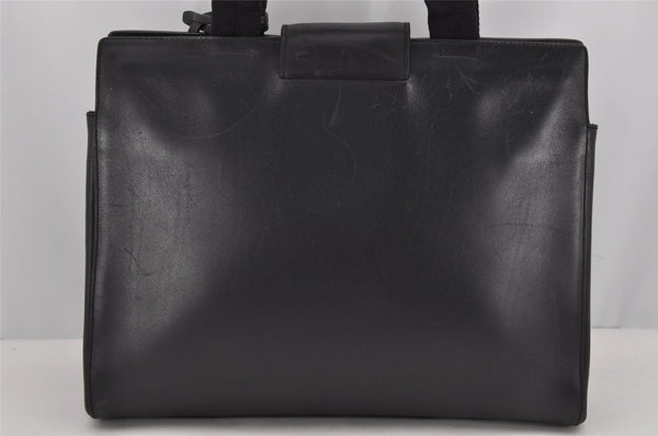 Authentic PRADA Vitello City Leather Nappa Shoulder Hand Bag B8197 Black 9993J