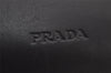 Authentic PRADA Vitello City Leather Nappa Shoulder Hand Bag B8197 Black 9993J