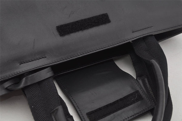 Authentic PRADA Vitello City Leather Nappa Shoulder Hand Bag B8197 Black 9993J