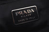 Authentic PRADA Vitello City Leather Nappa Shoulder Hand Bag B8197 Black 9993J