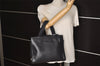 Authentic PRADA Vitello City Leather Nappa Shoulder Hand Bag B8197 Black 9993J