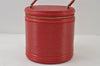 Authentic Louis Vuitton Epi Cannes Red Cosmetic Hand Bag Purse M48037 LV 9994I