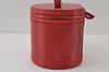 Authentic Louis Vuitton Epi Cannes Red Cosmetic Hand Bag Purse M48037 LV 9994I