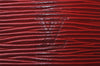 Authentic Louis Vuitton Epi Cannes Red Cosmetic Hand Bag Purse M48037 LV 9994I