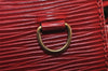 Authentic Louis Vuitton Epi Cannes Red Cosmetic Hand Bag Purse M48037 LV 9994I