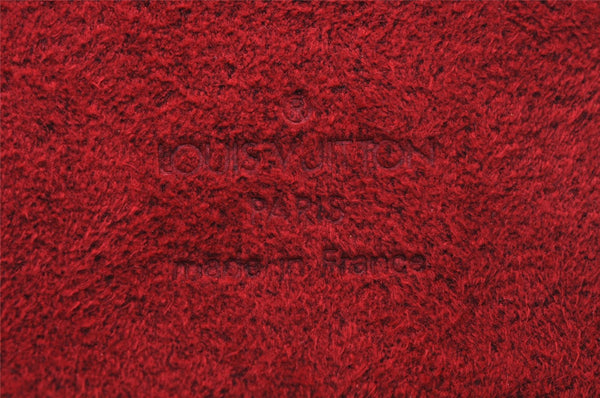 Authentic Louis Vuitton Epi Cannes Red Cosmetic Hand Bag Purse M48037 LV 9994I
