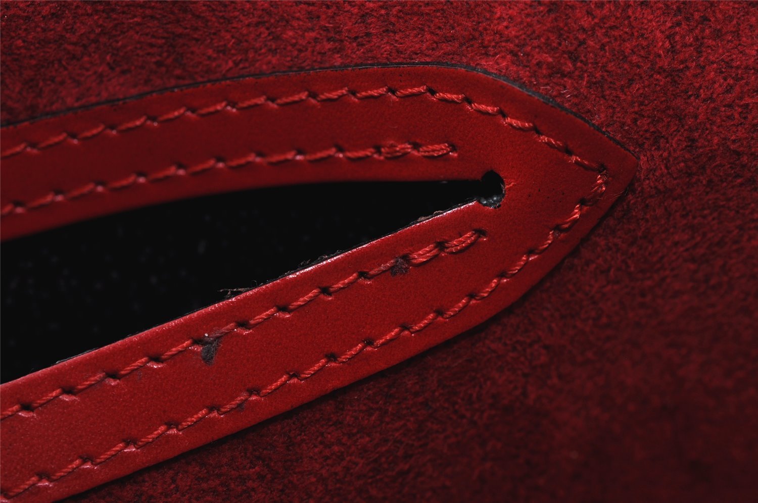 Authentic Louis Vuitton Epi Cannes Red Cosmetic Hand Bag Purse M48037 LV 9994I