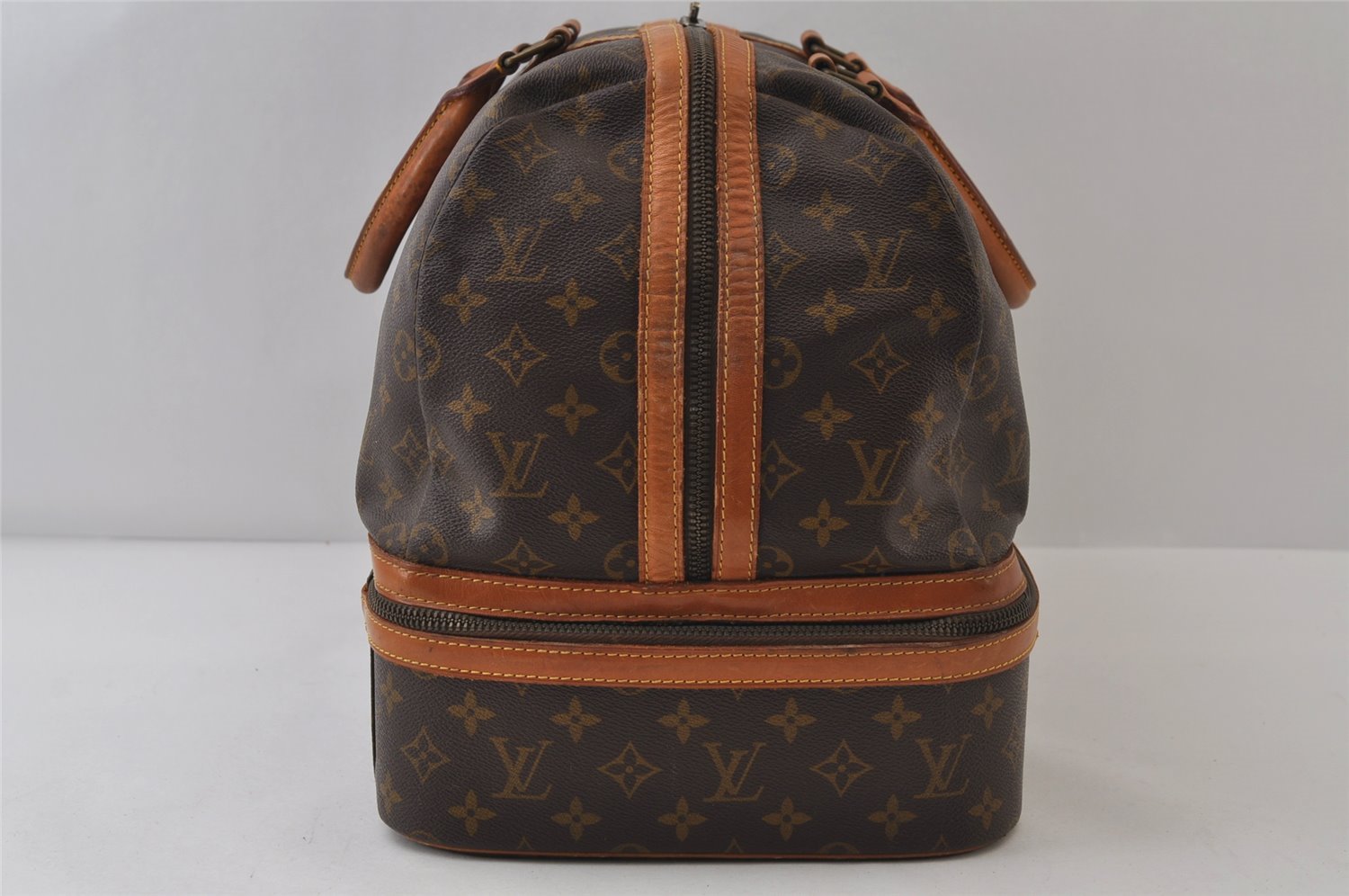 Authentic Louis Vuitton Monogram Sac Sport Travel Hand Bag Old Model LV 9995I