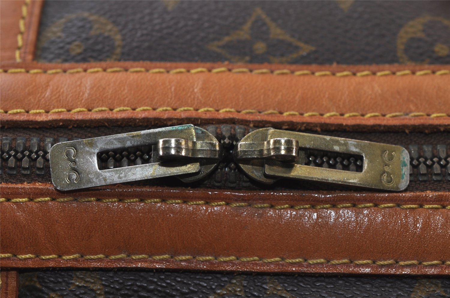 Authentic Louis Vuitton Monogram Sac Sport Travel Hand Bag Old Model LV 9995I