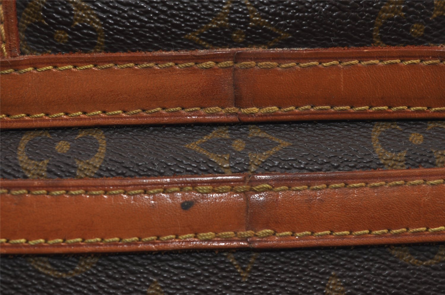 Authentic Louis Vuitton Monogram Sac Sport Travel Hand Bag Old Model LV 9995I