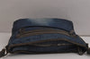 Authentic MIU MIU Vintage Denim Leather Shoulder Cross Body Bag Purse Blue 9995J