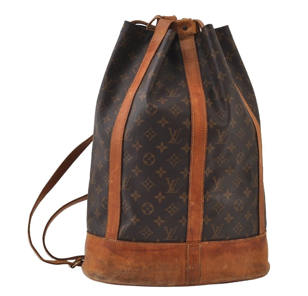 Authentic Louis Vuitton Monogram Randonnee GM Shoulder Bag M42244 LV 9996I