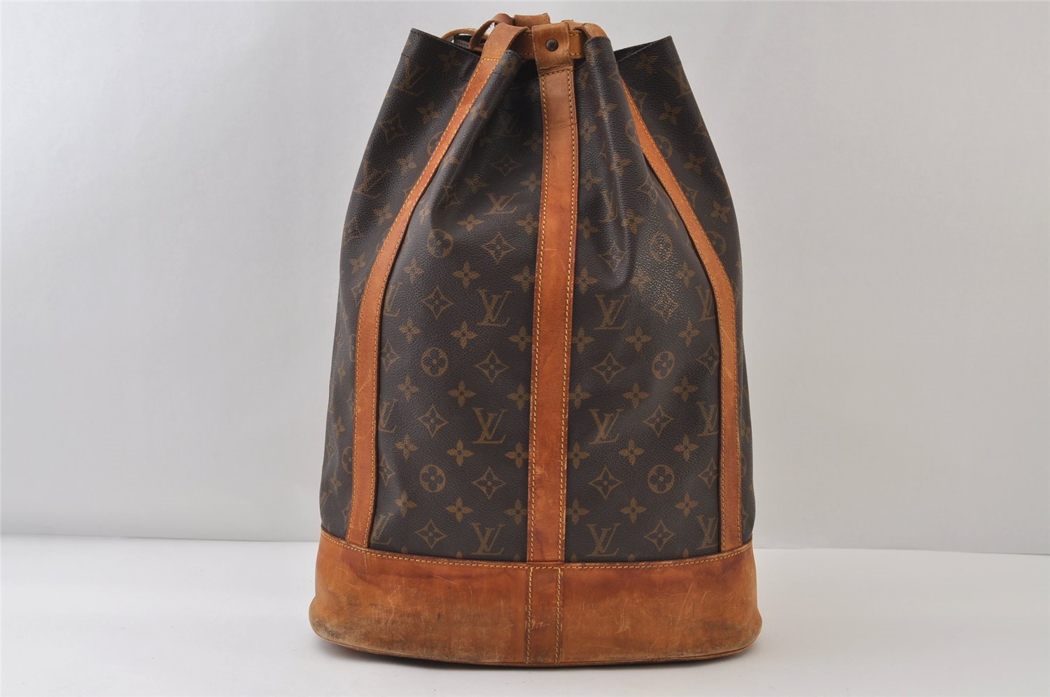 Authentic Louis Vuitton Monogram Randonnee GM Shoulder Bag M42244 LV 9996I