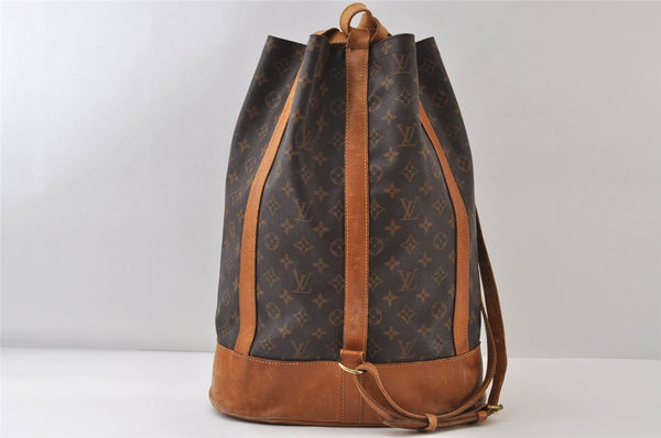 Authentic Louis Vuitton Monogram Randonnee GM Shoulder Bag M42244 LV 9996I