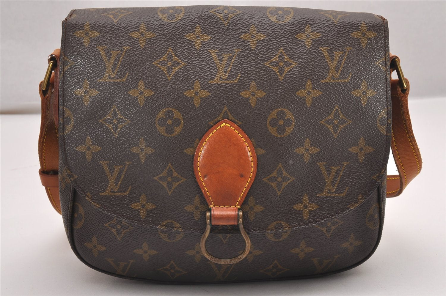 Authentic Louis Vuitton Monogram Saint Cloud GM M51242 Shoulder Cross Bag 9997I