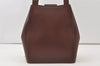 Authentic Salvatore Ferragamo Vintage Leather Shoulder Tote Bag Brown SF 9997J