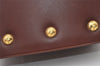 Authentic Salvatore Ferragamo Vintage Leather Shoulder Tote Bag Brown SF 9997J