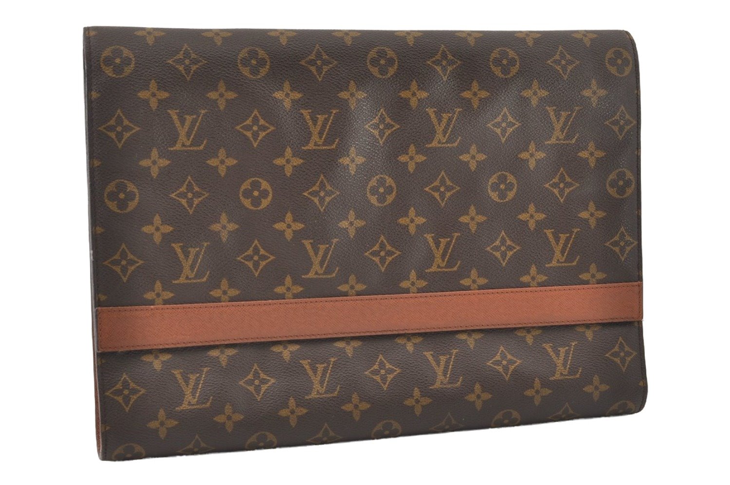 Authentic Louis Vuitton Monogram Porte Envelope Documents Case M51801 LV 9998I