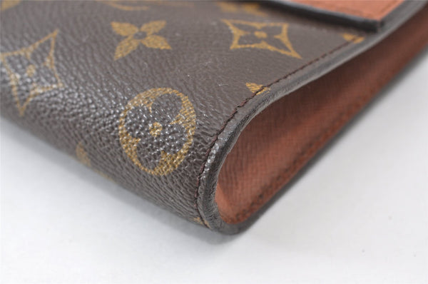 Authentic Louis Vuitton Monogram Porte Envelope Documents Case M51801 LV 9998I