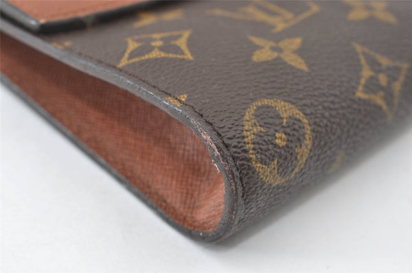 Authentic Louis Vuitton Monogram Porte Envelope Documents Case M51801 LV 9998I