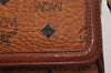 Authentic MCM Visetos Leather Vintage Shoulder Cross Body Bag Purse Brown 9999J