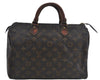 Authentic Louis Vuitton Monogram Speedy 30 Hand Boston Bag M41526 LV H4668